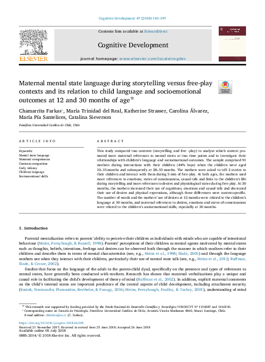 (PDF) Maternal mental state language during storytelling versus free ...