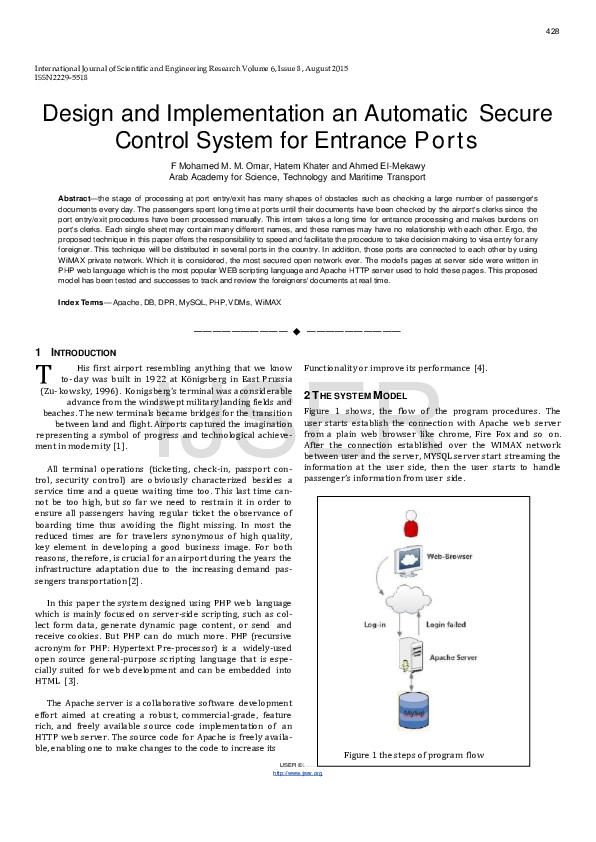 (PDF) Design and Implementation an Automatic Secure Control System for ...