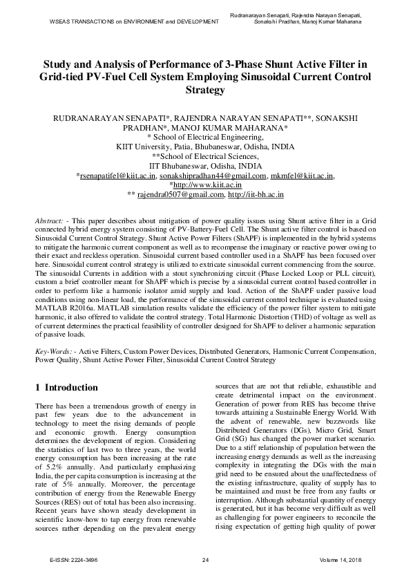 (PDF) Study and Analysis of Performance of 3-Phase Shunt Active Filter ...