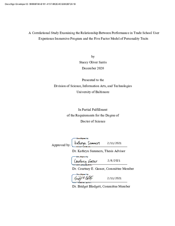 (PDF) A Correlational Study Examining the Relationship Between ...