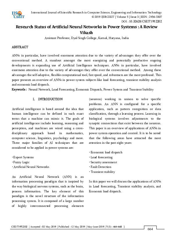 (PDF) Research Status of Artificial Neural Networks in Power Systems ...