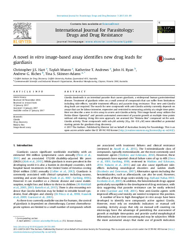 (PDF) A novel in vitro image-based assay identifies new drug leads for ...