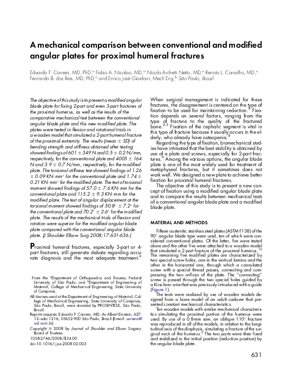 (PDF) A mechanical comparison between conventional and modified angular ...