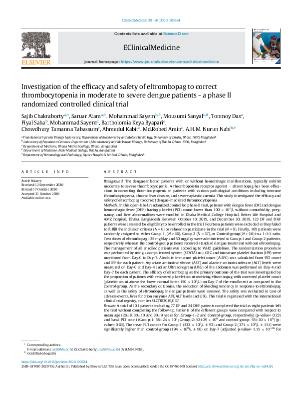 (PDF) Investigation of the efficacy and safety of eltrombopag to ...