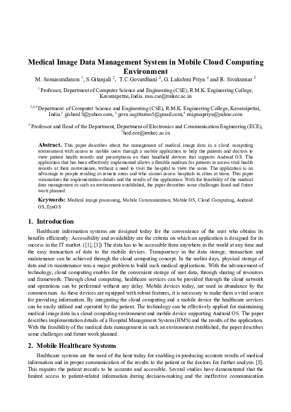 (PDF) Medical Image Data Management System in Mobile Cloud Computing ...