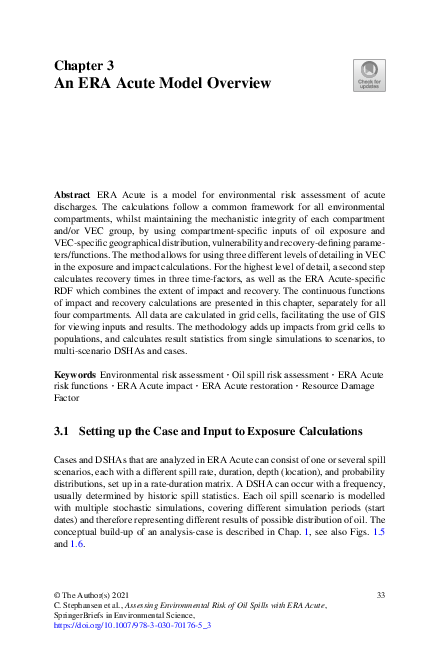 (PDF) An ERA Acute Model Overview