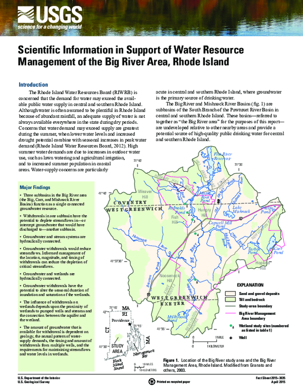 (PDF) Scientific information in support of water resource management of ...