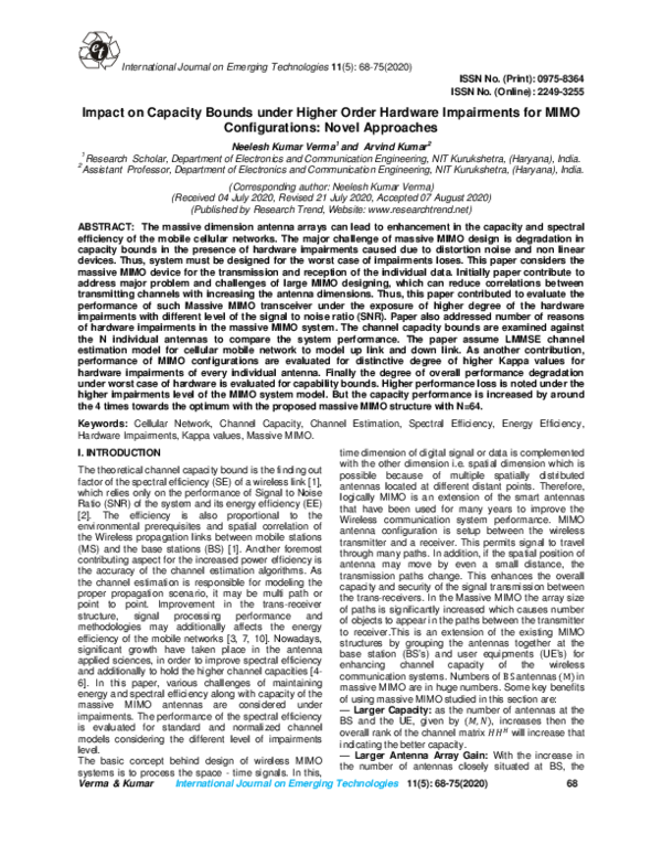 (PDF) Impact on Capacity Bounds under Higher Order Hardware Impairments ...