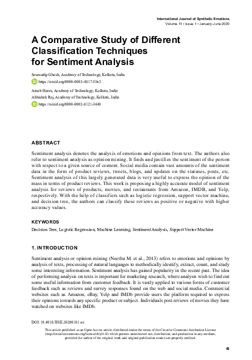 (PDF) A Comparative Study of Different Classification Techniques for ...