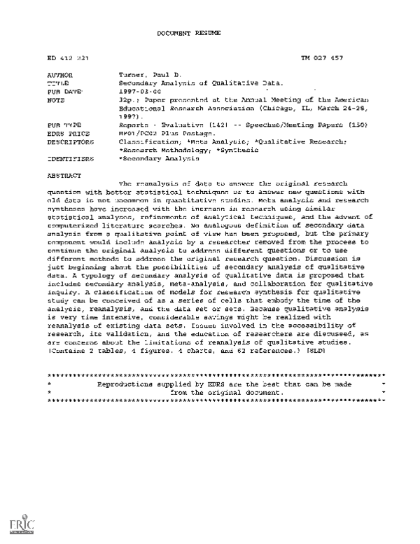 WHAT IS QUALITATIVE SECONDARY DATA ANALYSIS visual data 7
