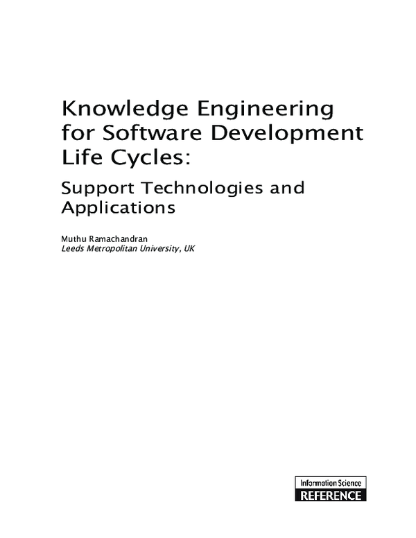 (PDF) Knowledge Engineering for Software Development Life Cycles ...