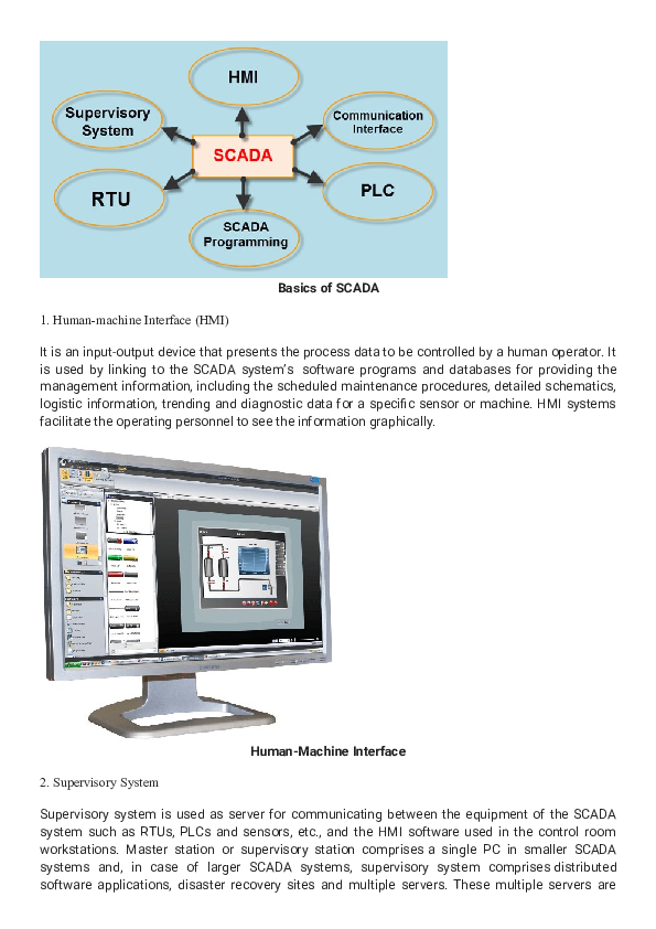 (DOC) Basics of SCADA