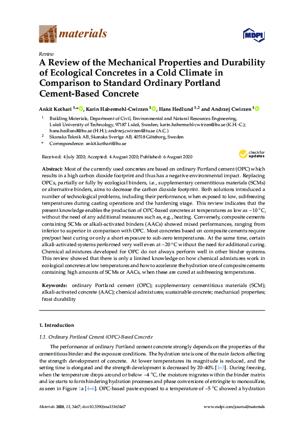 (PDF) A Review of the Mechanical Properties and Durability of ...