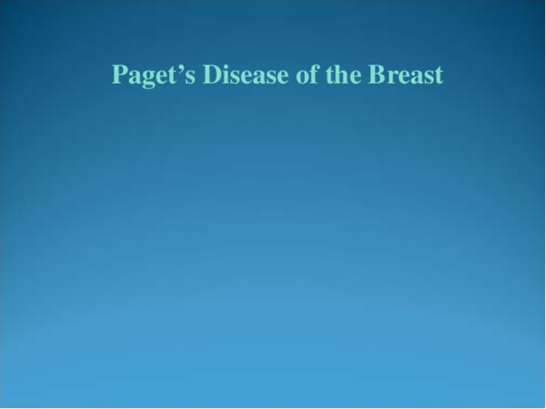 (PDF) Pagetʼs Disease of the Breast