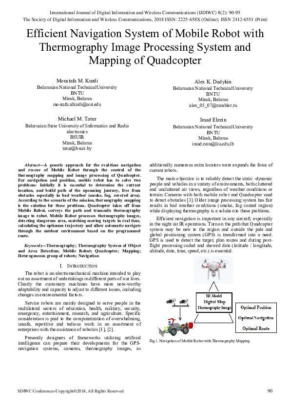 (PDF) Efficient Navigation System of Mobile Robot with Thermography ...