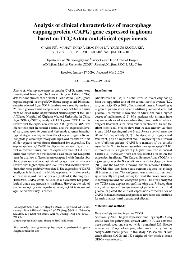 (PDF) Analysis of clinical characteristics of macrophage capping ...