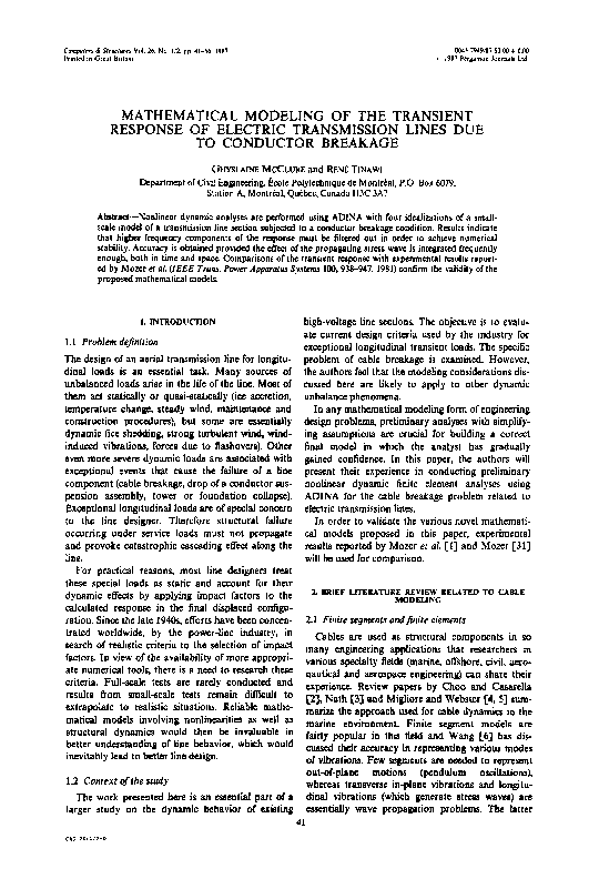 (PDF) Mathematical modeling of the transient response of electric ...