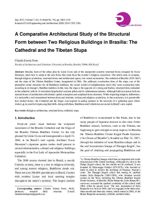 (PDF) A Comparative Architectural Study of the Structural Form between ...