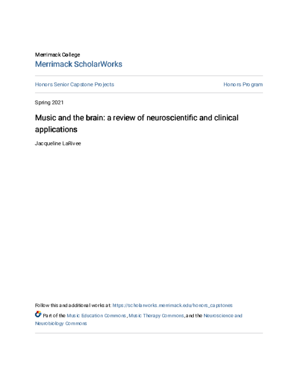 (PDF) Music and the brain: a review of neuroscientific and clinical ...