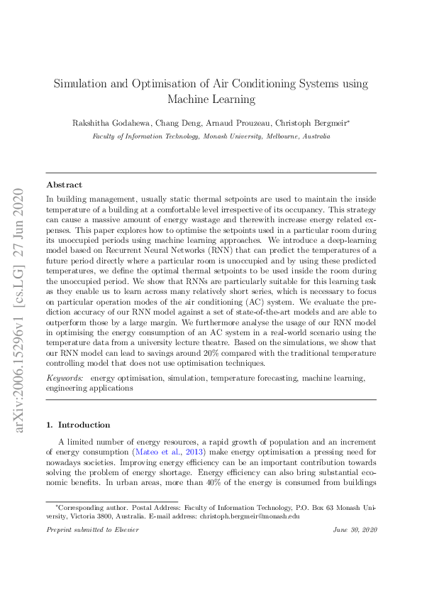 (PDF) Simulation and Optimisation of Air Conditioning Systems using ...