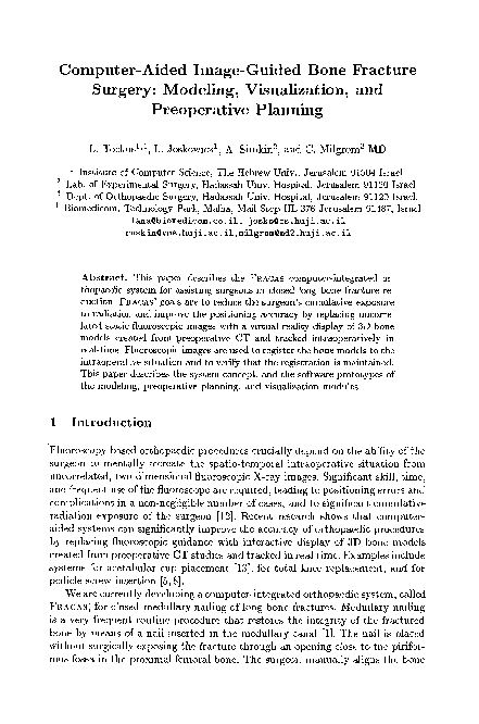 (PDF) Computer-aided image-guided bone fracture surgery: Modeling ...