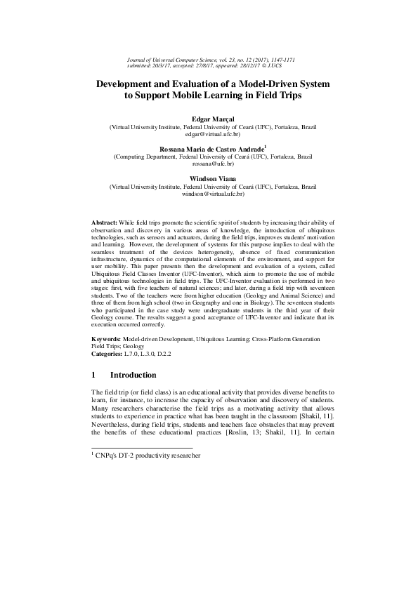 (PDF) Development and Evaluation of a Model-Driven System to Support ...
