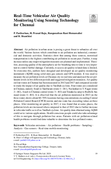 (PDF) Real-Time Vehicular Air Quality Monitoring Using Sensing ...