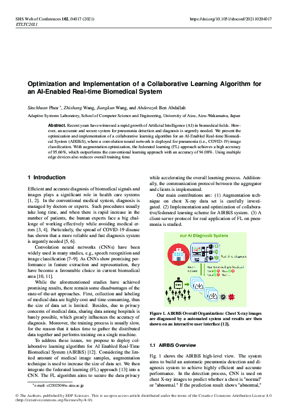 (PDF) Optimization and Implementation of a Collaborative Learning ...
