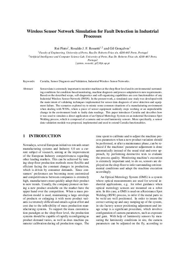 (PDF) Wireless Sensor Network Simulation for Fault Detection in ...