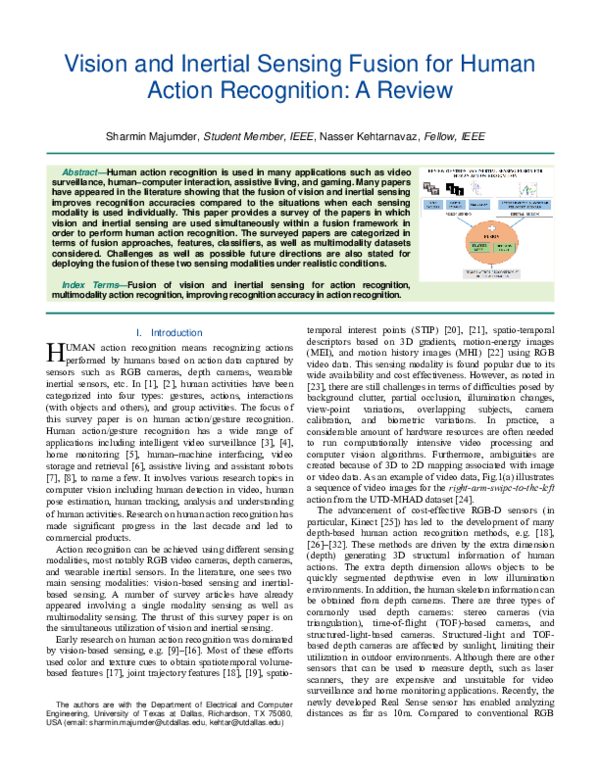 (PDF) Vision and Inertial Sensing Fusion for Human Action Recognition ...
