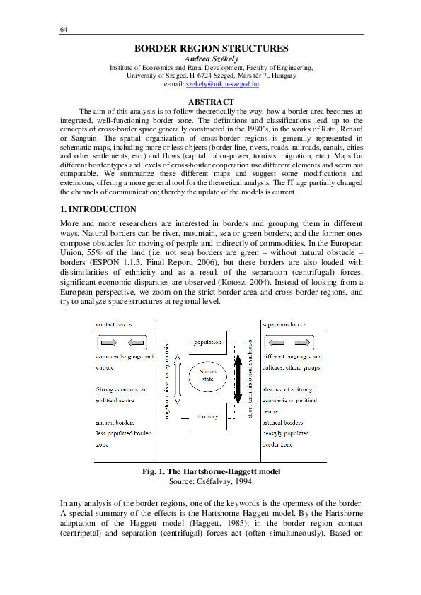 (PDF) Border region structures