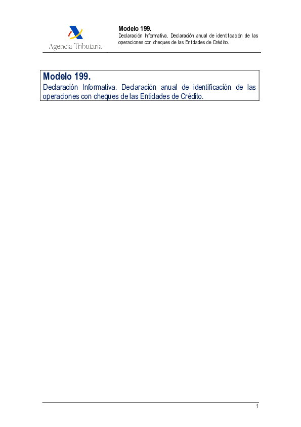 (PDF) Diseños de registro del modelo 199 (actualizados a 2020