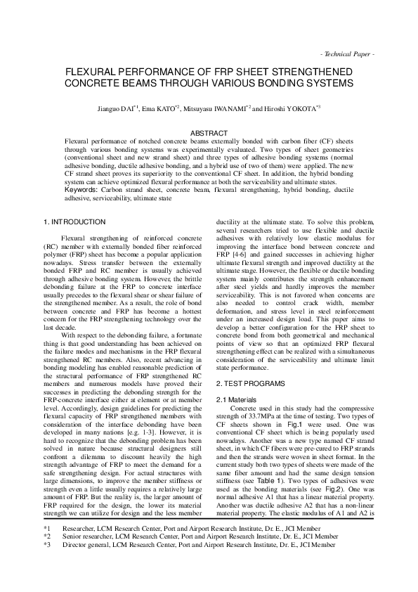 (PDF) Flexural performance of FRP sheet strengthened concrete beams ...