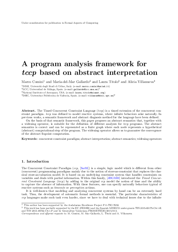 (PDF) A program analysis framework for tccp based on abstract ...