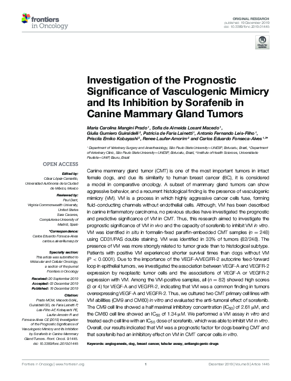 (PDF) Investigation of the Prognostic Significance of Vasculogenic ...
