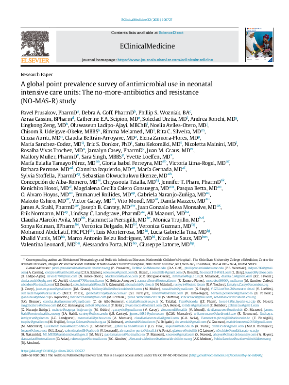 (PDF) A global point prevalence survey of antimicrobial use in neonatal ...