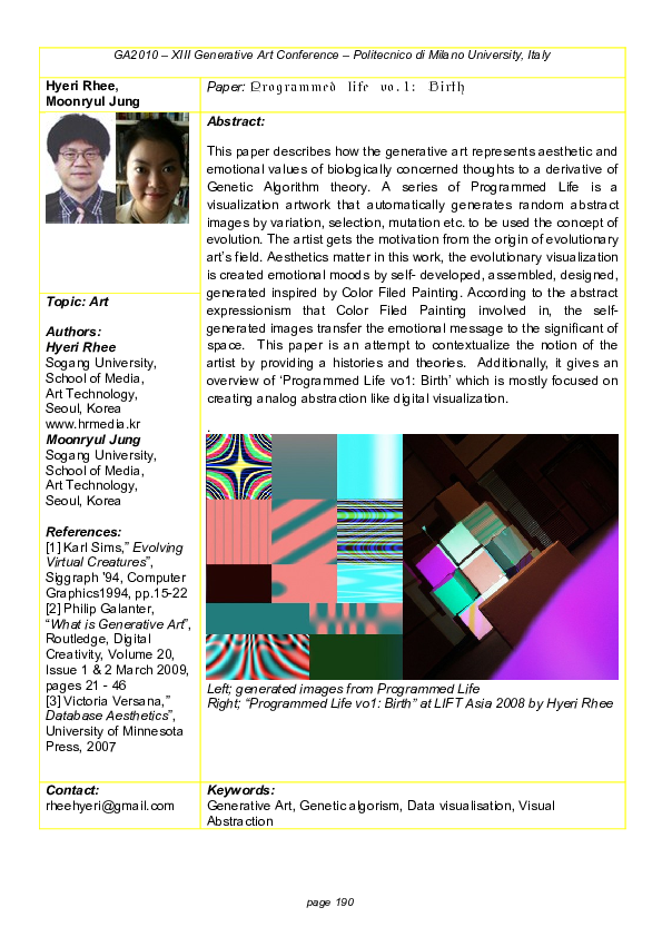 (PDF) Programmed Life