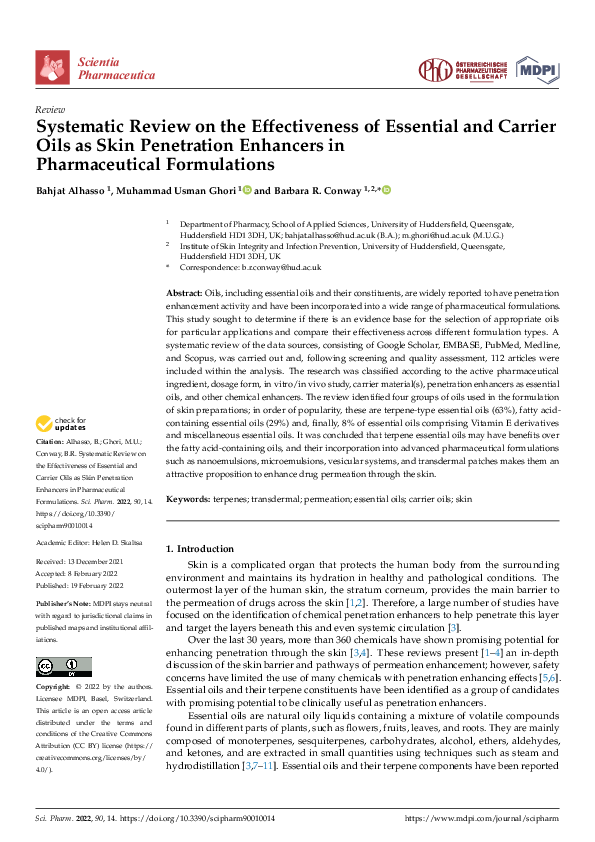(PDF) Systematic Review on the Effectiveness of Essential and Carrier ...