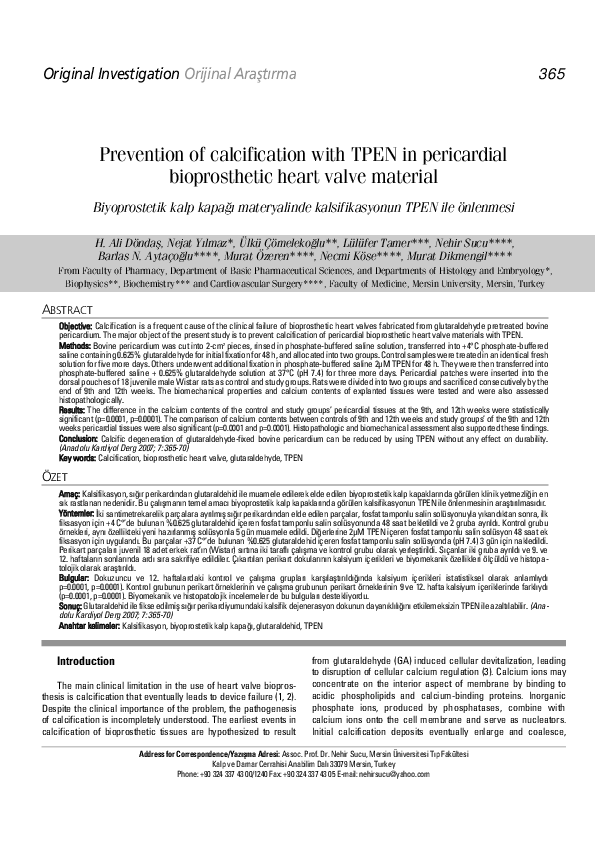 (PDF) Prevention of calcification with TPEN in pericardial ...