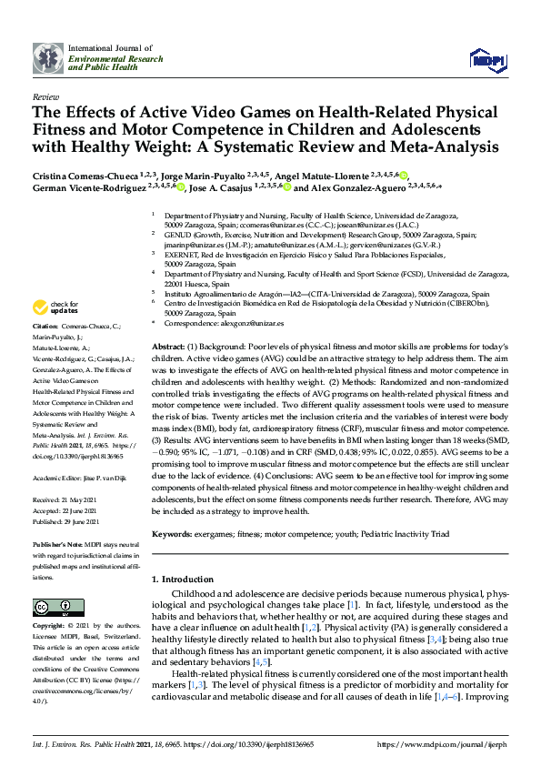 (PDF) The Effects of Active Video Games on Health-Related Physical ...