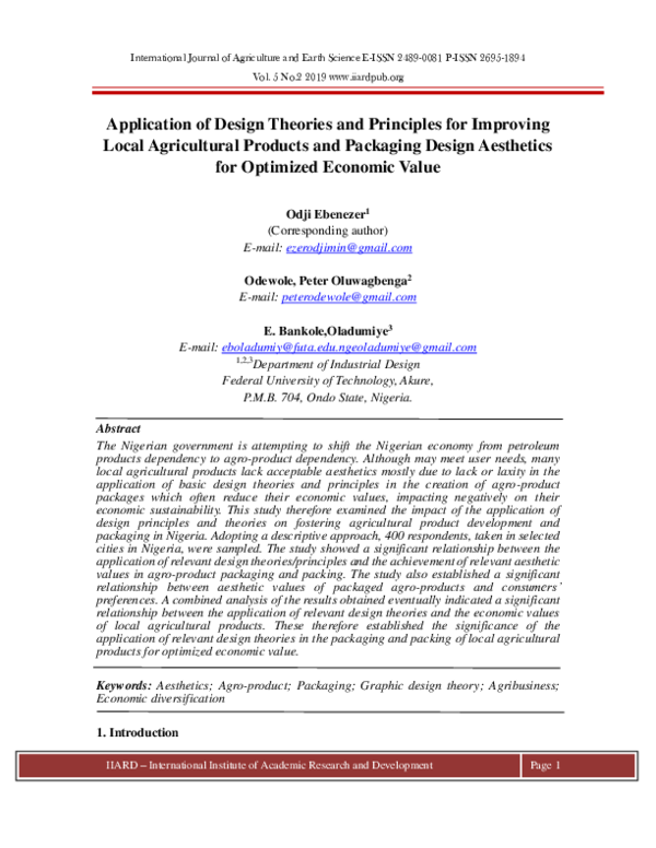 (PDF) Application of Design Theories and Principles for Improving Local ...