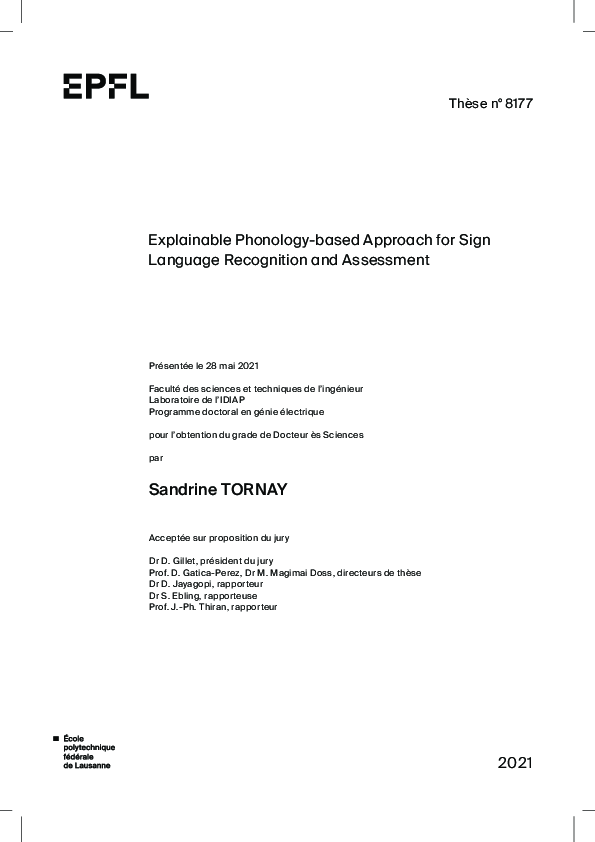 (PDF) Explainable Phonology-based Approach for Sign Language ...