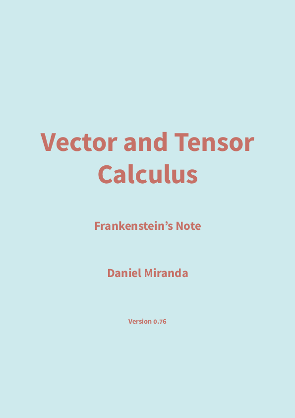  pdf vector and tensor calculus frankenstein s note