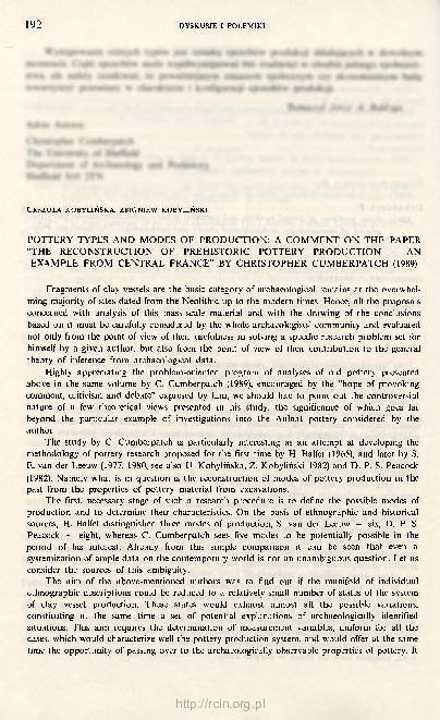 (PDF) Pottery types and modes of production: A comment of the paper ...