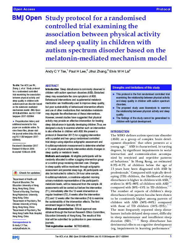 (PDF) Study protocol for a randomised controlled trial examining the ...