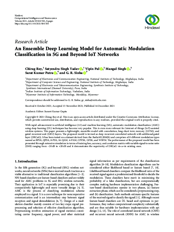 (PDF) An Ensemble Deep Learning Model for Automatic Modulation ...