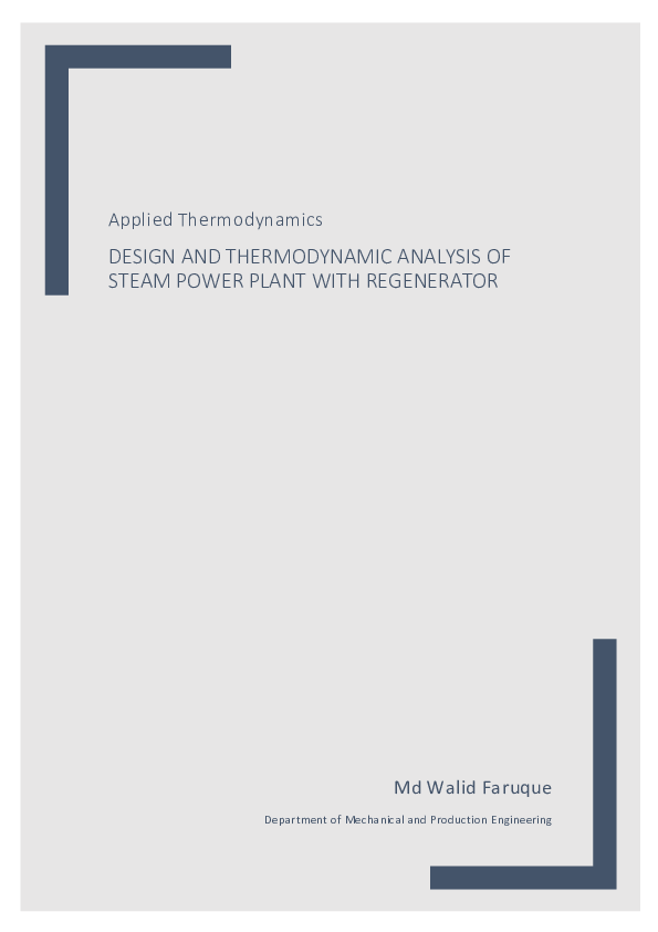 (PDF) ThermalPowerPlant.pdf Md. Walid Faruque ,160011042 Academia.edu