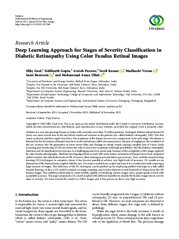 (PDF) Deep Learning Approach for Stages of Severity Classification in ...
