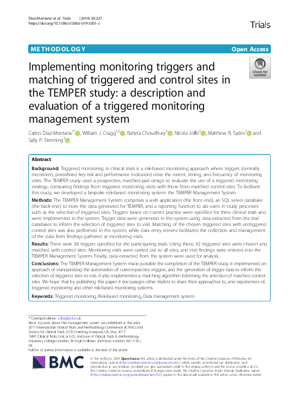 (PDF) Implementing monitoring triggers and matching of triggered and ...