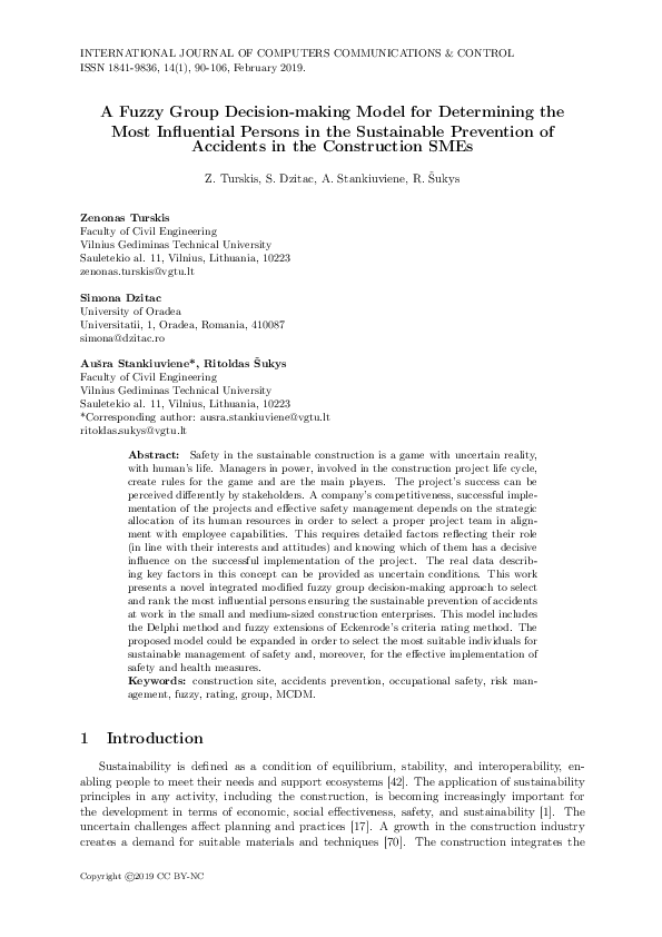 (PDF) A Fuzzy Group Decision-making Model for Determining the Most ...